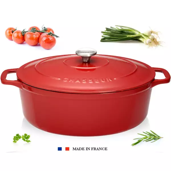 Cocotte fonte Chasseur ovale