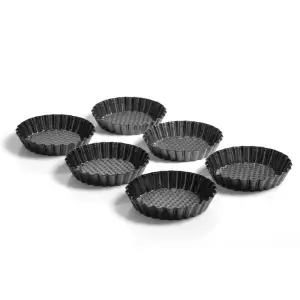 140x90 - Set de 6 moules tartelettes anti-adhésif Scrapcooking