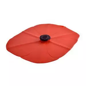140x121 - Couvercle en Silicone Coquelicot ovale Charles Viancin