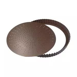 140x140 - Moule à Tarte antiadhésif à fond amovible perforé Gobel