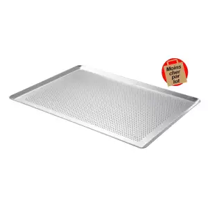 140x66 - Plaque de cuisson perforée alu De Buyer Trous ø 3 mm