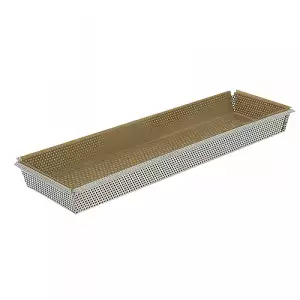 140x140 - Moule Rectangulaire Inox Fond Amovible De Buyer