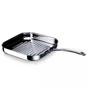 140x71 - Poêle inox Chef Grillette Beka