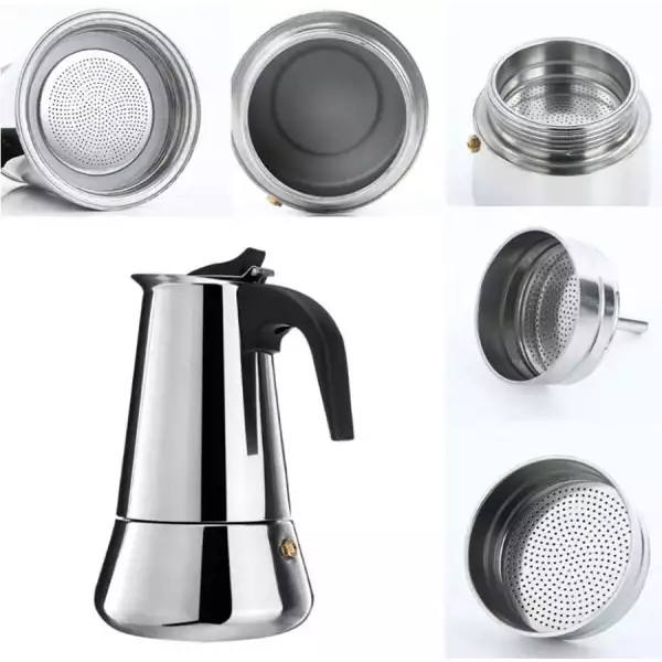 Cafetière italienne inox induction