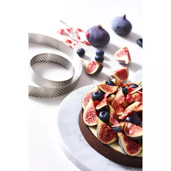 Cercle à Tarte Perforé Valrhona De Buyer