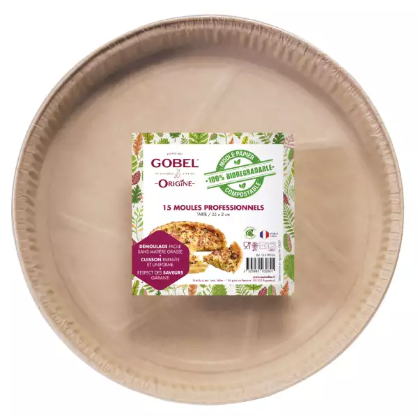 Moule à Tarte Papier Biodégradable Gobel