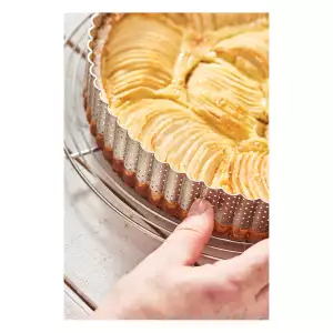 140x140 - Cercle à Tarte Cannelé Inox Perforé De Buyer