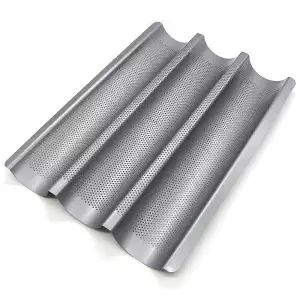 140x140 - Plaque de Cuisson Perforée Inox 3 Baguettes De Buyer