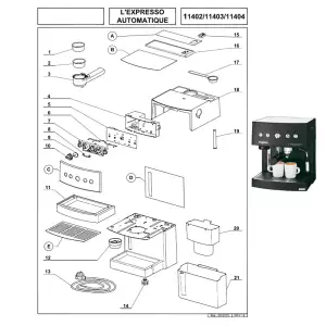 140x140 - Pièces pour Expresso Magimix 11402 11403 11404