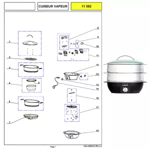 140x140 - Pièces détachées Cuit vapeur MAGIMIX et cuit vapeur ADT