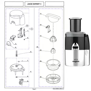 140x140 - Pièces détachées Magimix Juice Expert 3