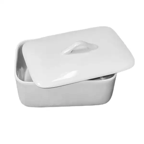 Beurrier Avec Spatule Intégrée - Design Blanc élégant, Rangement Pratique, Va Au Lave-vaisselle - Accessoire De Cuisine Multifonction