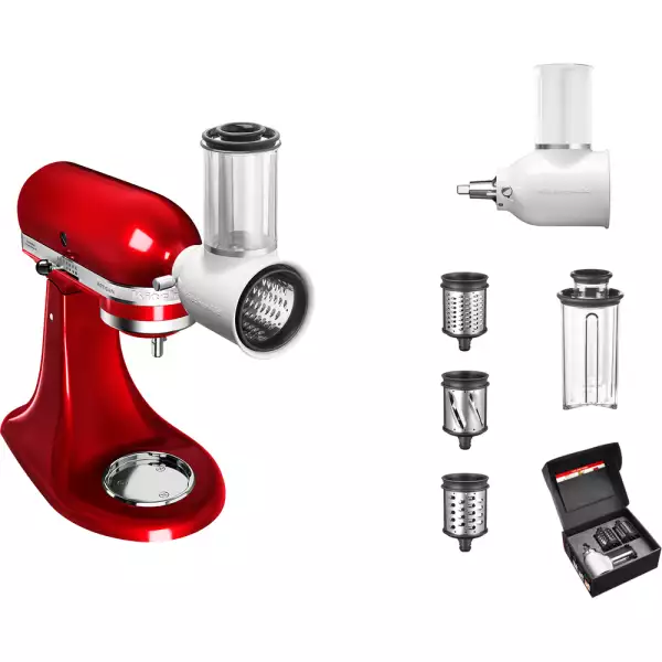 Kit 3 accessoires hachoir + tranchoir + passoire à fruits Kitchenaid