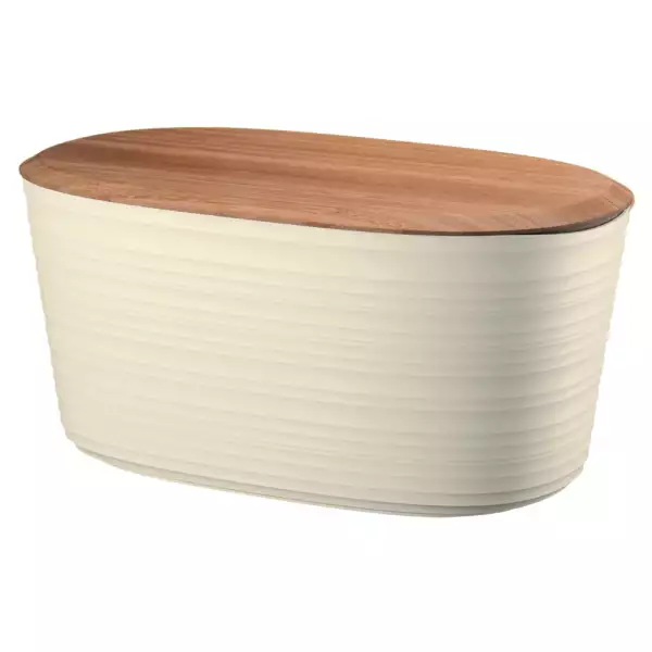 Boîte à Pain Hermétique Avec Couvercle Et Timbre - Rangement Pain Plastique Sans BPA Empilable Transparente