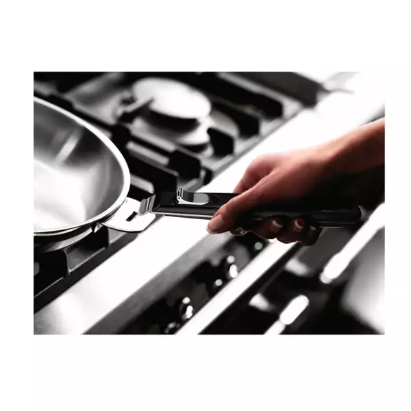 Wok inox Salvaspazio + Lagostina 30 cm