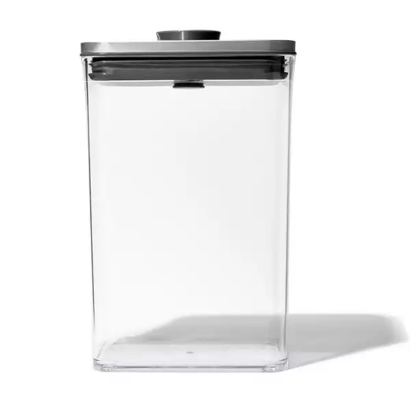 Boîte Pop Steel 2,6 L couvercle inox Oxo