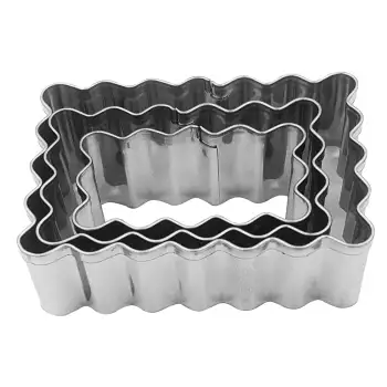 Lot de 3 Découpoirs Inox Rectangulaires Patisse