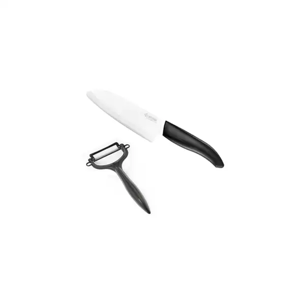 Coffret couteau céramique chef 14 cm + eplucheur céramique