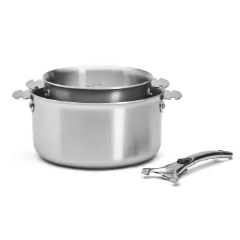 Set 2 casseroles Alchimy Loqy De Buyer 16 - 20 cm + 1 poignée amovible