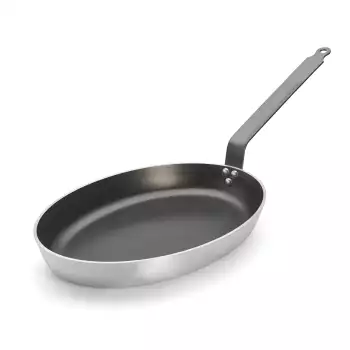 Poêle à poisson ovale anti-adhésive Choc Resto Induction De Buyer