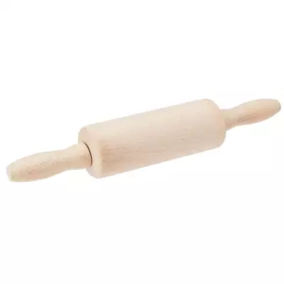 Kit De 4 Rouleaux à Pâtisserie En Silicone Avec Manche En Bois - 22,5 Cm, Antiadhésif, Pour Enfants Et Adultes