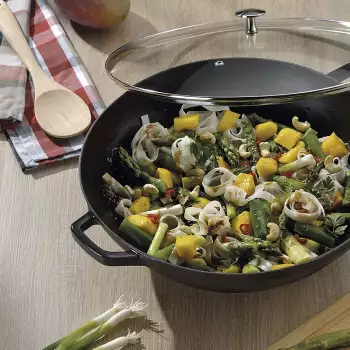 Wok en Fonte Calido Kela noir