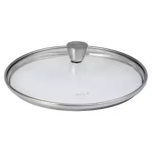 140x140 - Couvercle en Verre Bombé Bouton Inox Cristel 1826