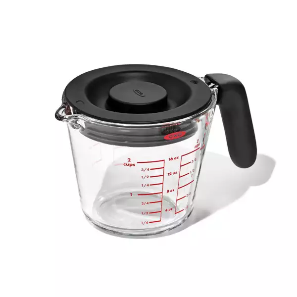 Pichet Mesureur en verre 500 ml avec couvercle Oxo