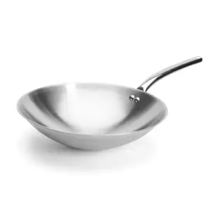 140x140 - Wok inox demi-sphérique spécial induction De Buyer