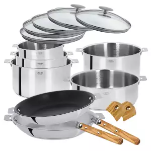 140x140 - Batterie de cuisine 16 pièces Casteline amovible Cristel