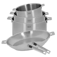Batterie de cuisine 6 pièces Strate amovible Cristel