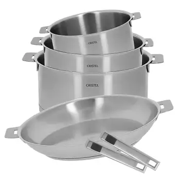 Batterie de cuisine 6 pièces Strate amovible Cristel