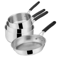 Batterie de cuisine 4 pièces Tempra inox Lagostina