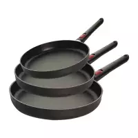 Lot 3 poêles anti-adhésives Eco Lite QXR Woll