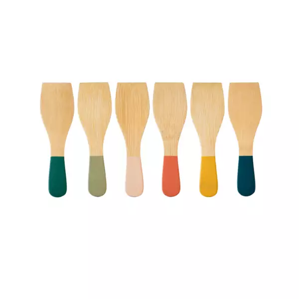 Spatules à raclette en bambou Pebbly