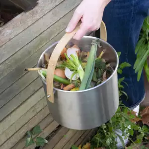 140x140 - Seau à Compost Inox Pebbly