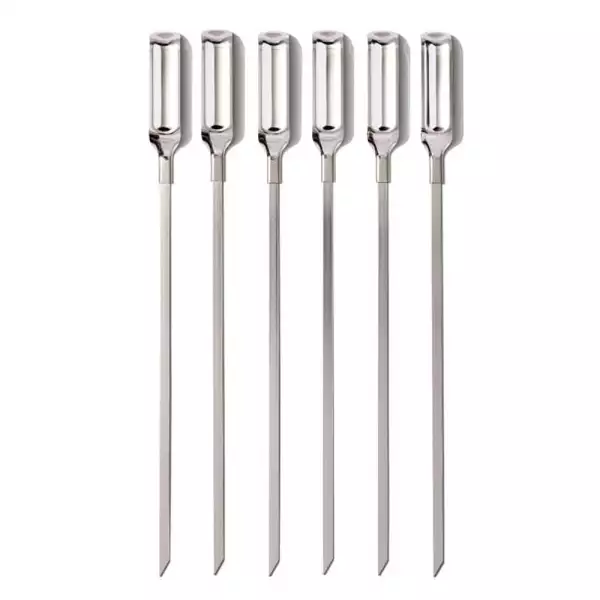 6 Brochettes inox Oxo