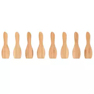140x140 - 8 Spatules à Raclette en Bambou Pebbly