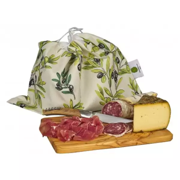 Sac à Salades motif brin d'olivier - Sacasalades