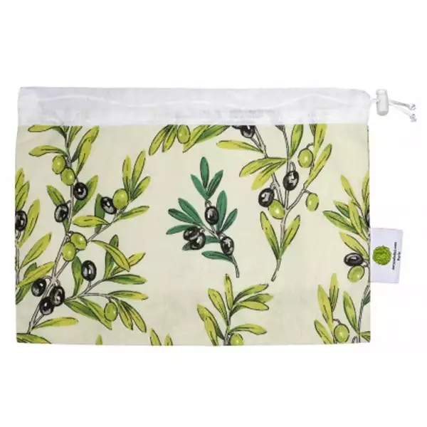 Sac à Salades motif brin d'olivier - Sacasalades
