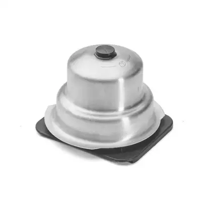 Poussoir inox avec système de contrôle de la rotation du chariot mandoline Révolution