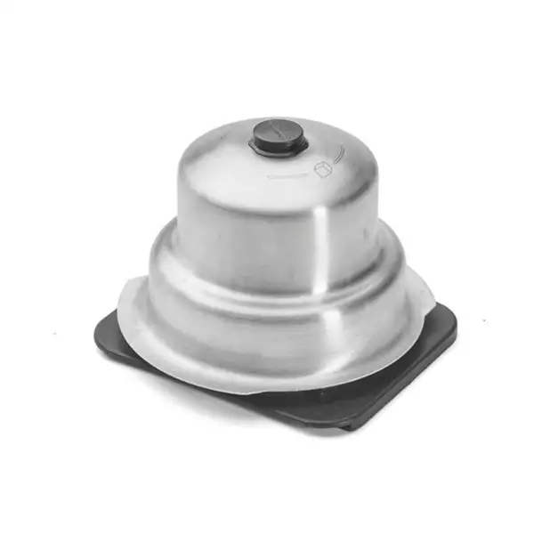 Poussoir inox avec système de contrôle de la rotation du chariot mandoline Révolution
