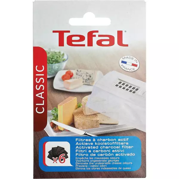 Lot 6 filtres charbon actif pour boîte à fromage Tefal