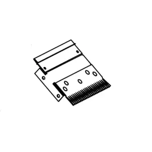 140x86 - Plaque couteau gaufre pour mandoline Tellier 2500