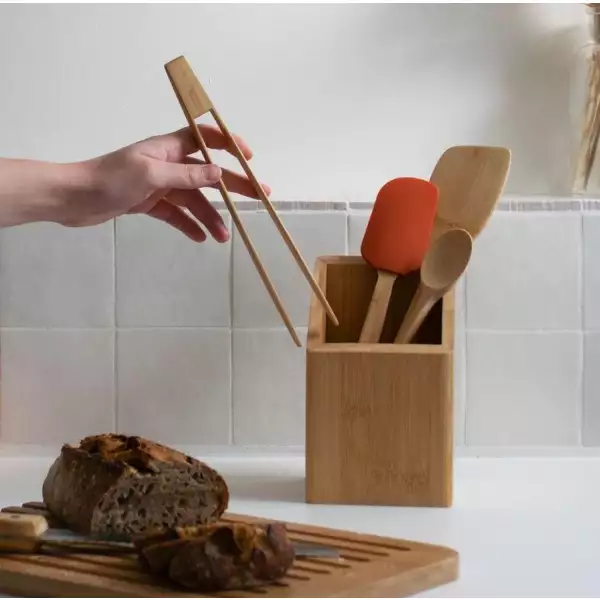 Pince à toast en bambou Pebbly