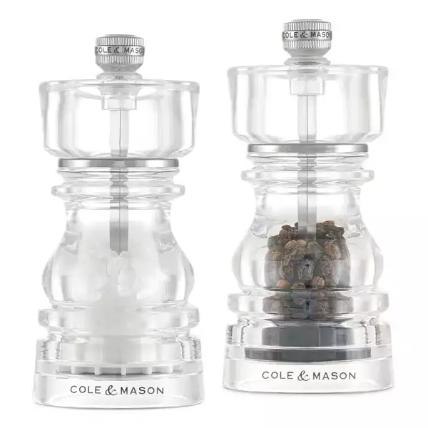 Coffret Sel & Poivre London Acrylique 13 cm Cole & Mason