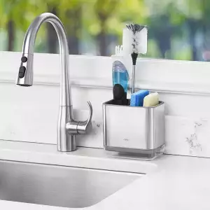 140x140 - Organisateur d'évier en acier inoxydable Oxo