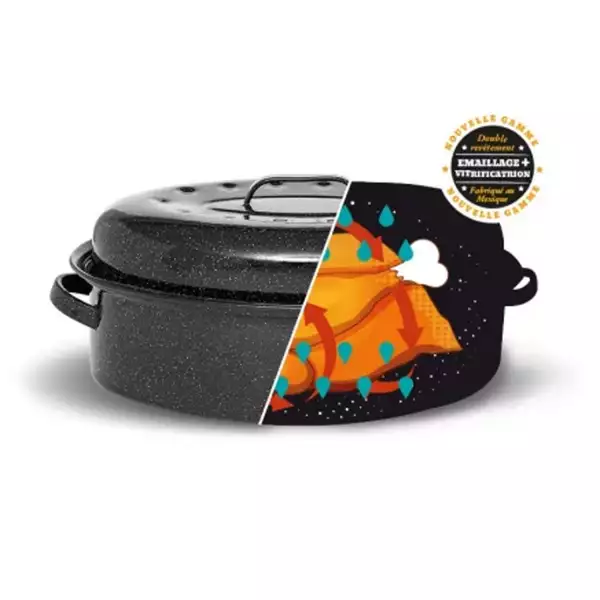 Cocotte Roaster Granite Ware 46 cm