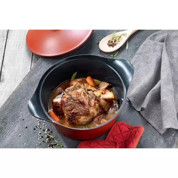 L'incroyable Cocotte Cookut 28 cm Rouge Passion (Sans poignée)