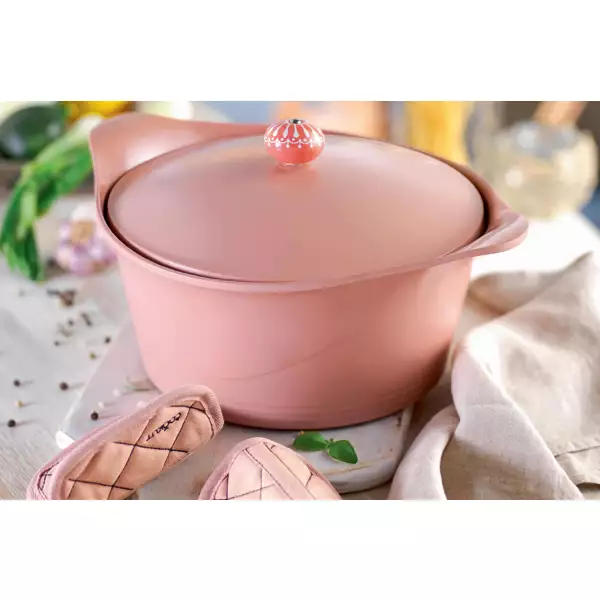 L'incroyable Cocotte Cookut 20 cm Rose Guimauve (Sans poignée)